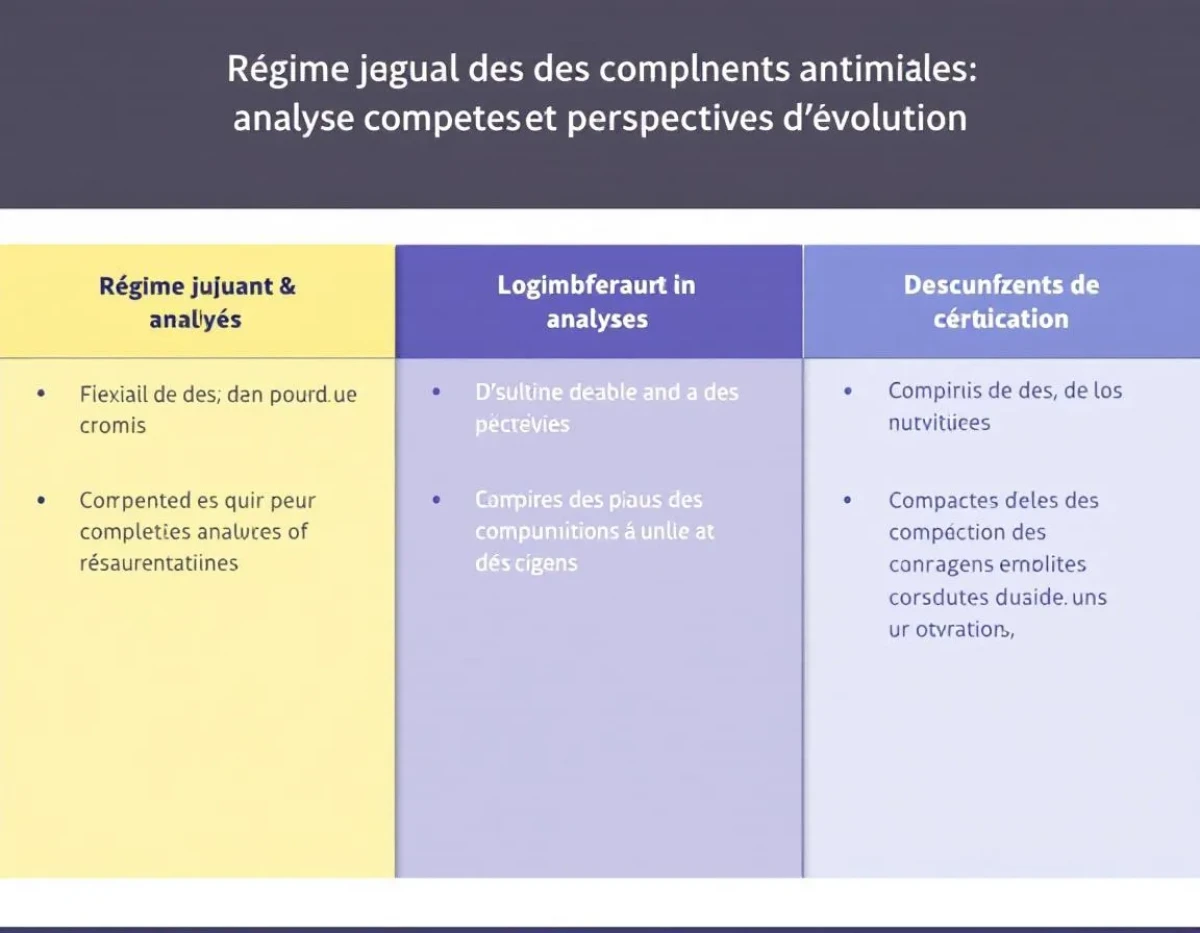 Régime juridique des compléments alimentaires : analyse complète et perspectives d'évolution