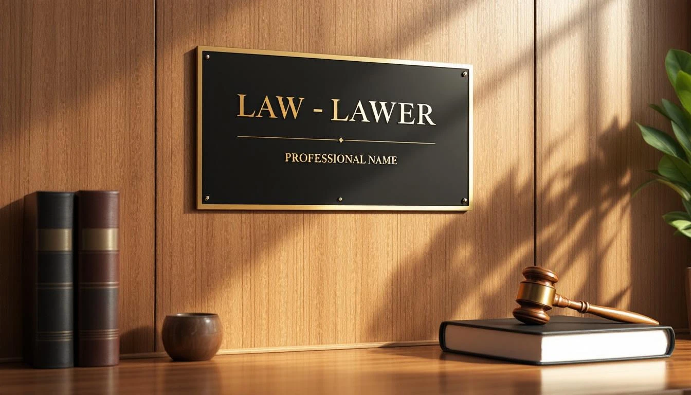 Les obligations légales liées à l'affichage des plaques professionnelles